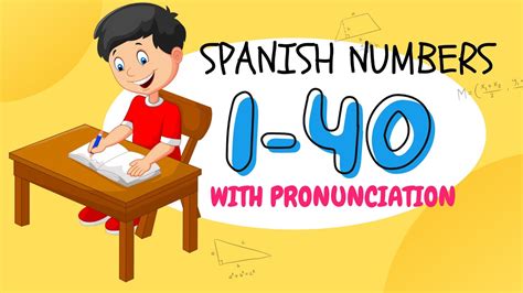 how to say 40 in spanish.